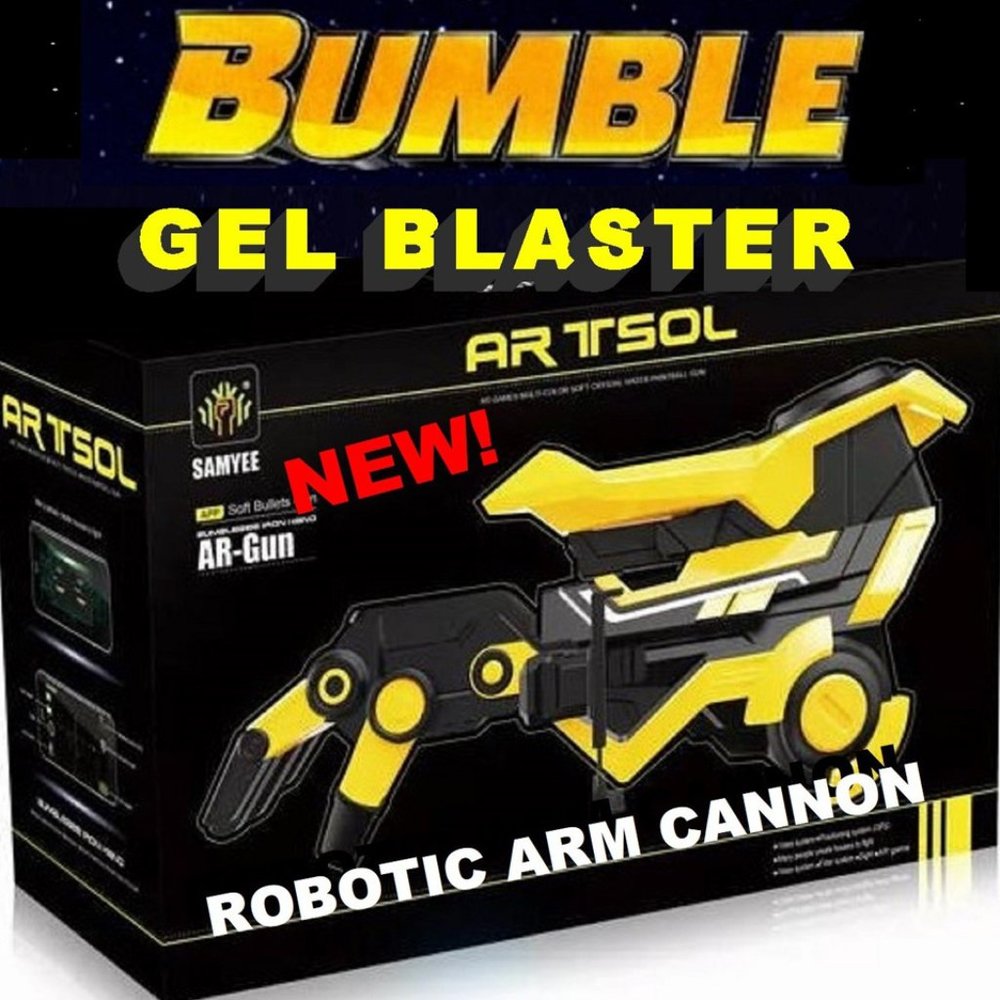 BUMBLE Gel Blaster, Automatic Electric Arm Cannon, 55 Feet Range